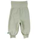 Pantaloni verde mentă cu croială lejeră