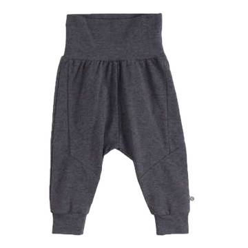 Pantaloni gri antracit cu croială lejeră