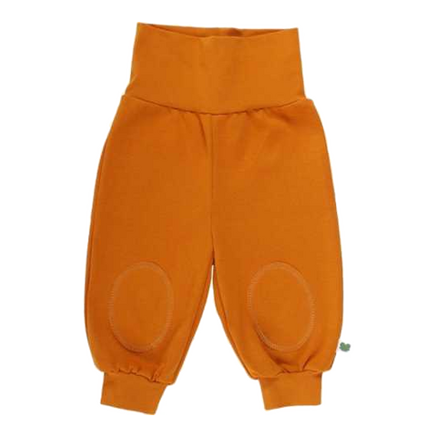 Pantaloni Alfa portocalii cu genunchi întăriți