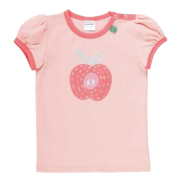 Tricou roz cu imprimeu cusut