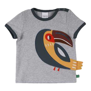 Tricou cu imprimeu cusut cu papagal Tucan