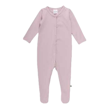 Salopetă roz cu mânecă lungă, capse și botoșei