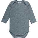 Body cu mânecă lungă verde petrol și imprimeu cu lupi