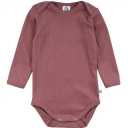 Body mov prună cu mânecă lungă și capse