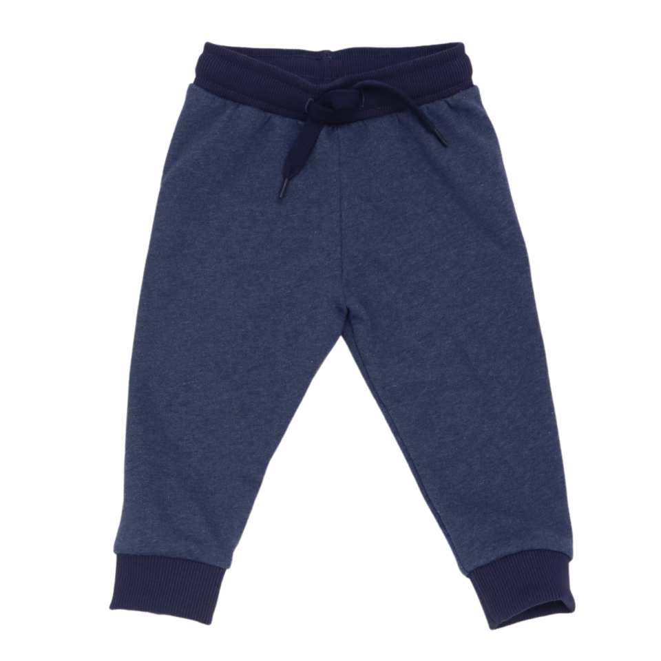 Pantaloni de trening bleumarin cu manșete