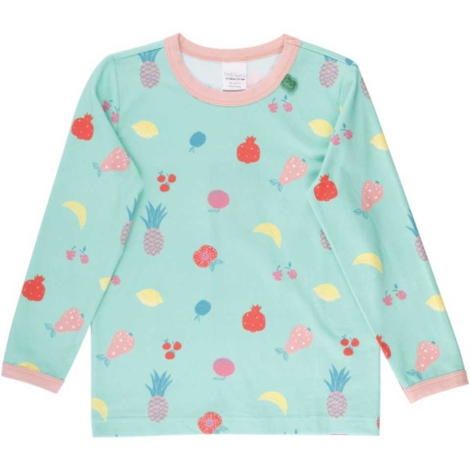Bluză pentru copii cu mânecă lungă și imprimeu fructe