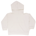 Hanorac alb din bumbac organic cu polar pe interior