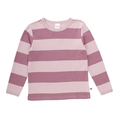 Bluză roz cu dungi late