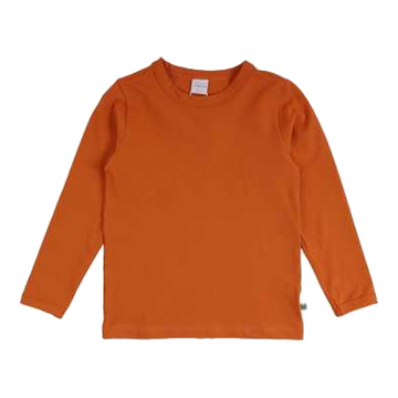 Bluză uni portocalie din bumbac organic