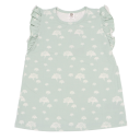 Tricou cu mâneci scurte volănate