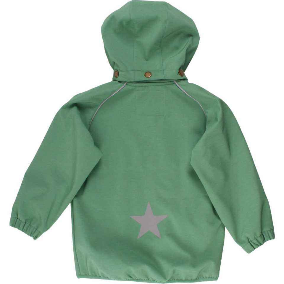 Geacă softshell verde cu polar pe interior