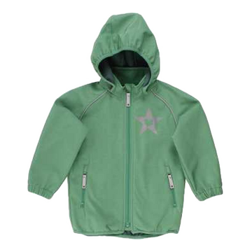 Geacă softshell verde cu polar pe interior