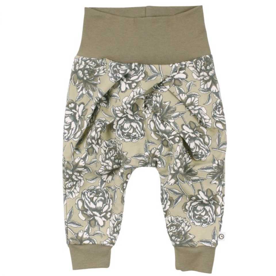 Pantaloni BOOM cu flori pentru bebeluși