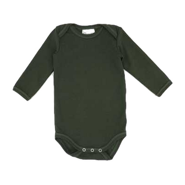 Body verde închis din bumbac