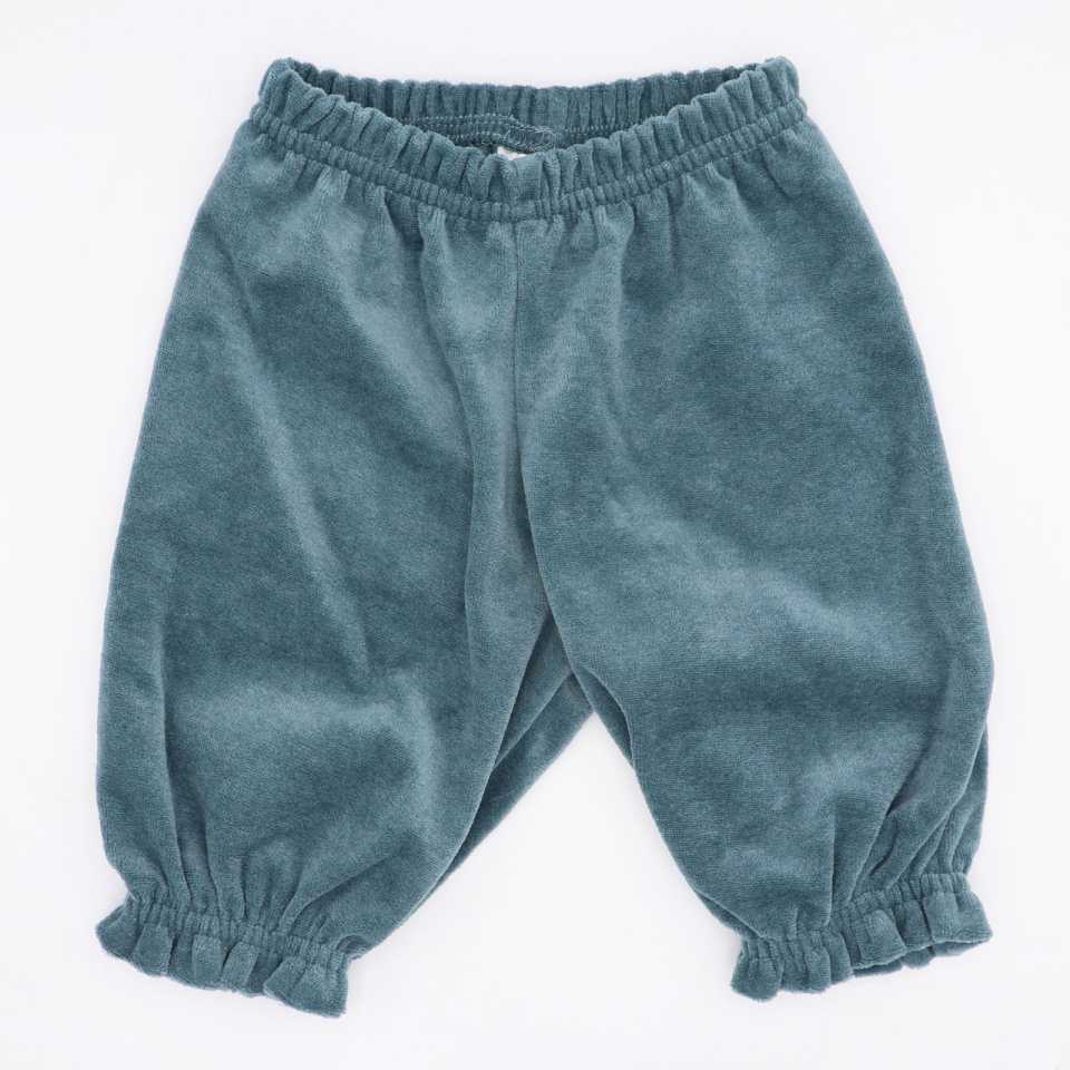Pantaloni verzi din catifea 100% bumbac