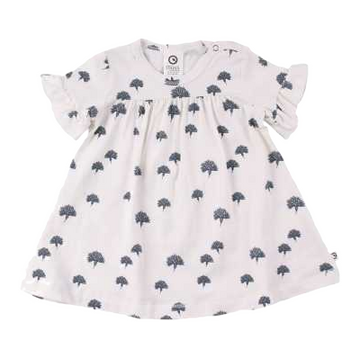 Rochie crem cu imprimeu păpădii