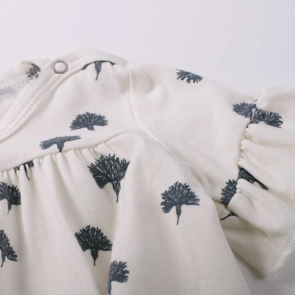 Rochie crem cu imprimeu păpădii