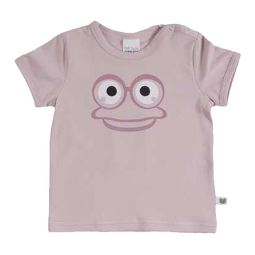 Tricou roz cu imprimeu broscuța Fred