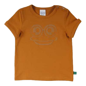 Tricou caramel cu imprimeu broscuța Fred