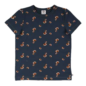 Tricou bleumarin cu imprimeu Rugby