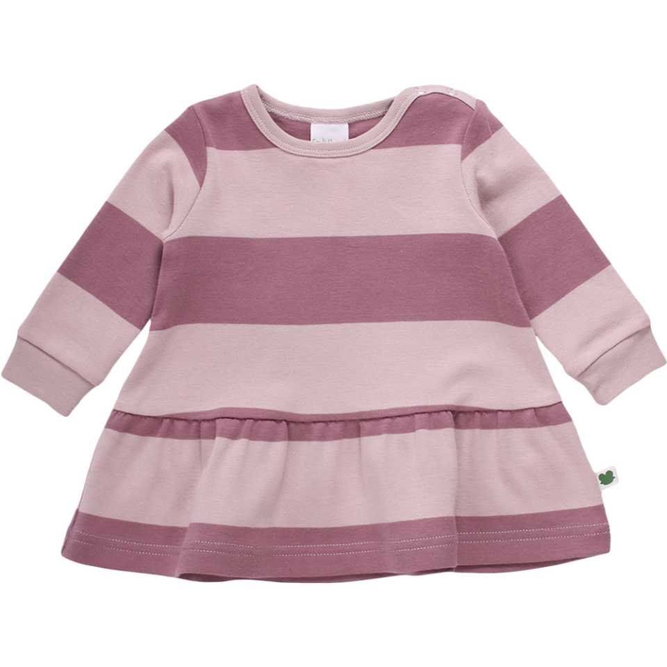 Rochie roz (shadow) cu dungi late