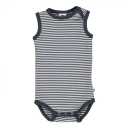 Body maiou alb cu dungi bleumarin