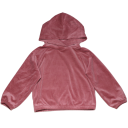 Hoodie roz din catifea