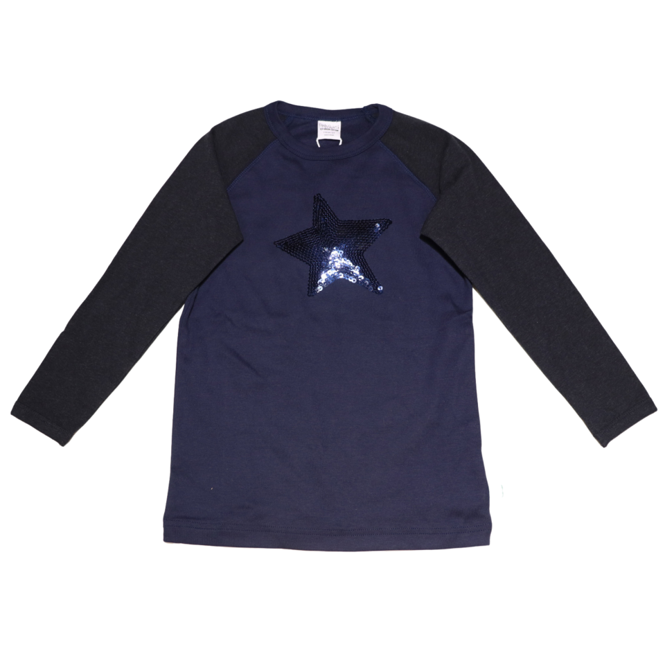 Tricou bleumarin cu imprimeu steluțe