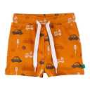 Pantaloni scurți caramel cu imprimeu urban