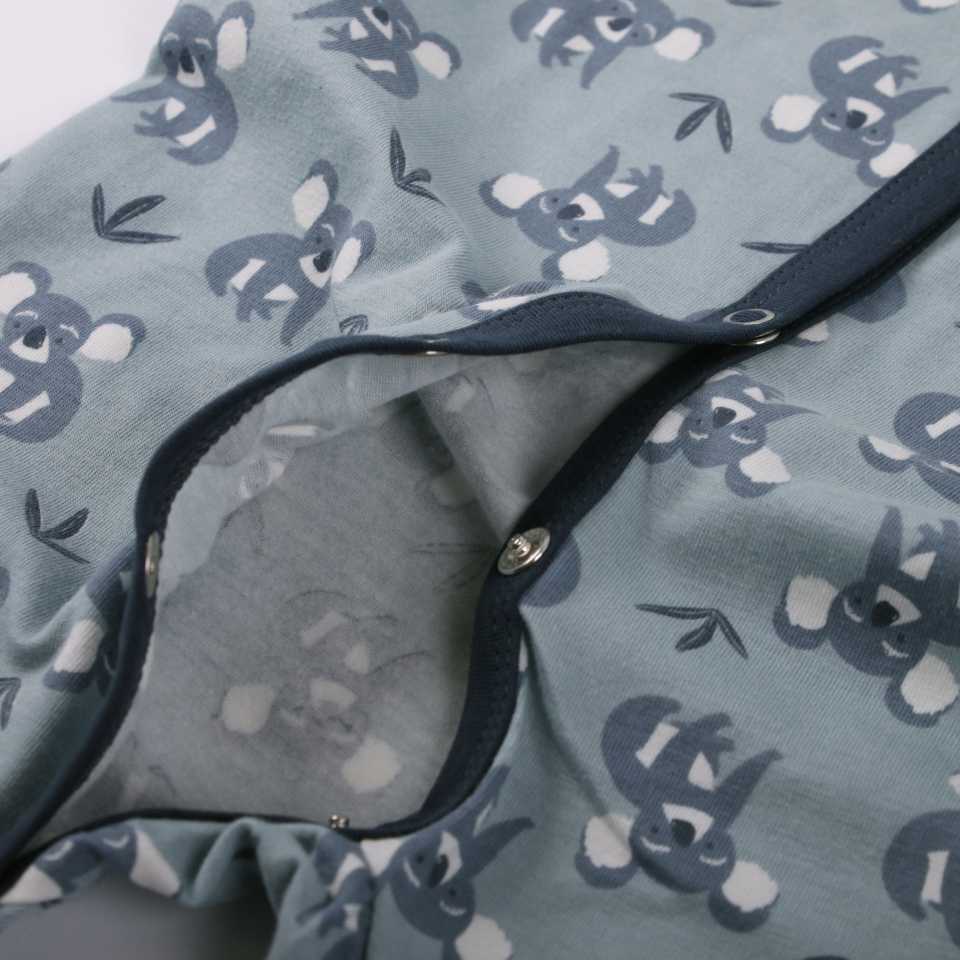 Salopetă bleu cu imprimeu koala
