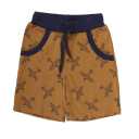 Pantaloni scurți maro cu imprimeu avioane