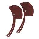 Set format din două căciulițe maro fudge