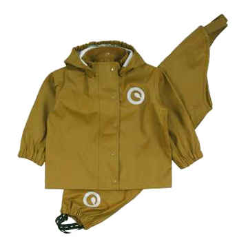 Set de ploaie: geacă și pantaloni tip salopetă pesto