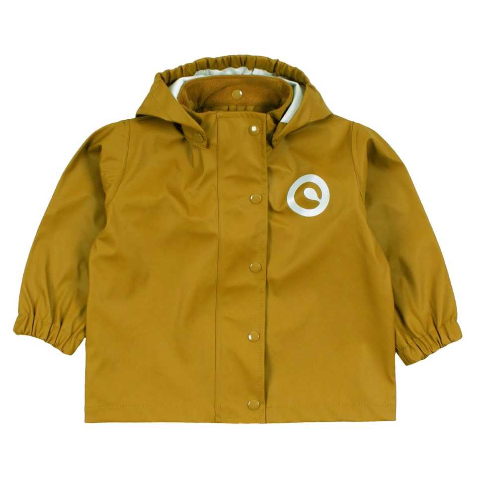 Set de ploaie: geacă și pantaloni tip salopetă pesto