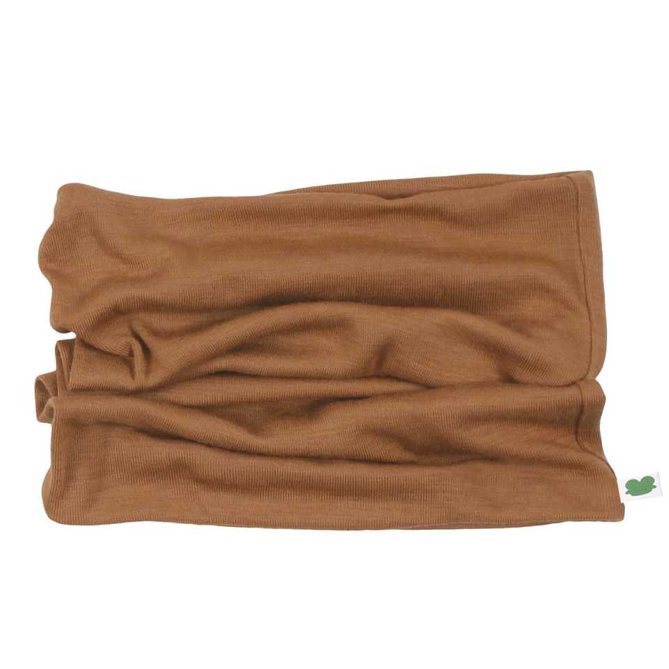 Fular circular migdală din lână organică