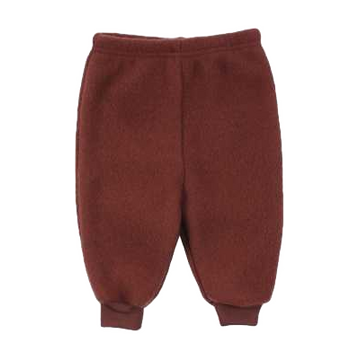 Pantaloni fleece fudge 100% lână organică