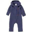 Salopetă bleumarin melanj din lână fleece