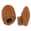 Botoșei maro (almond) moi, din lână fleece