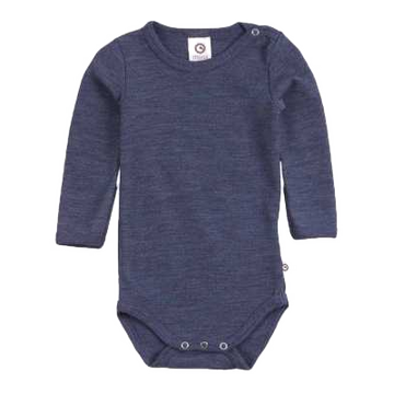 Body bleumarin melanj din lână organică