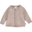 Jachetă roz deschis din lână fleece pentru bebeluși