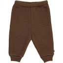 Pantaloni maro verzui din lână fleece