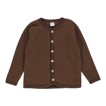 Jachetă maro din lână fleece