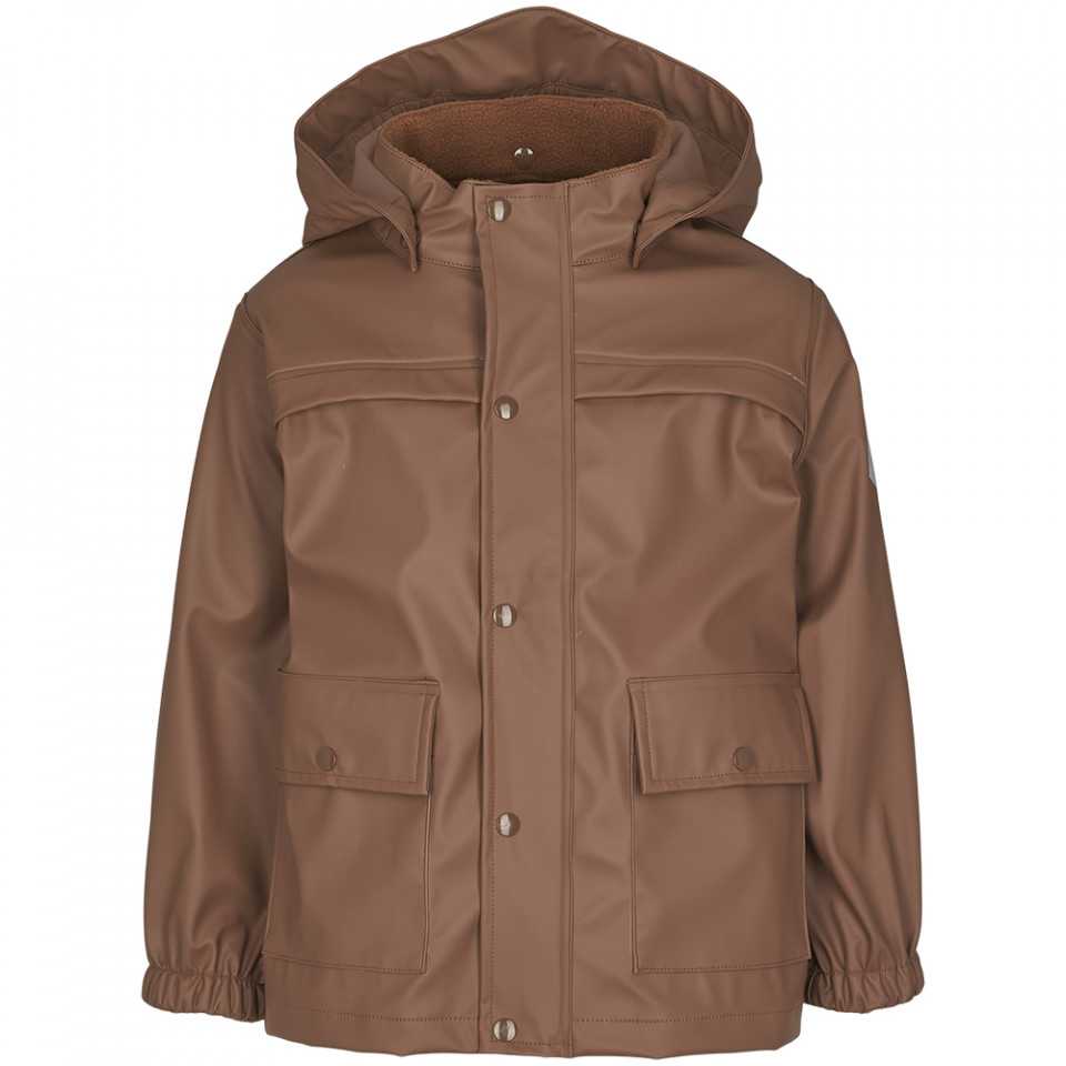 Jachetă de ploaie maro