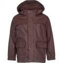 Jachetă de ploaie maro închis