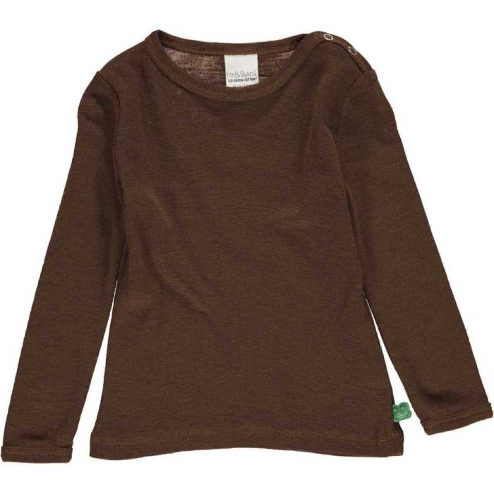 Bluză maro verzui din lână pentru bebeluși