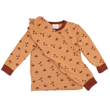 Pijama maro cu imprimeu ghinde