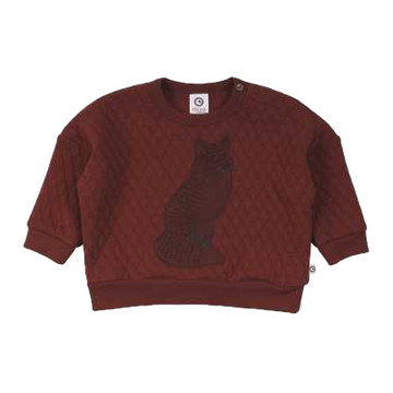 Bluză Quilt cu imprimeu vulpe cu capse pe umăr