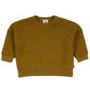 Bluză grosuță Quilt pesto pentru bebeluși