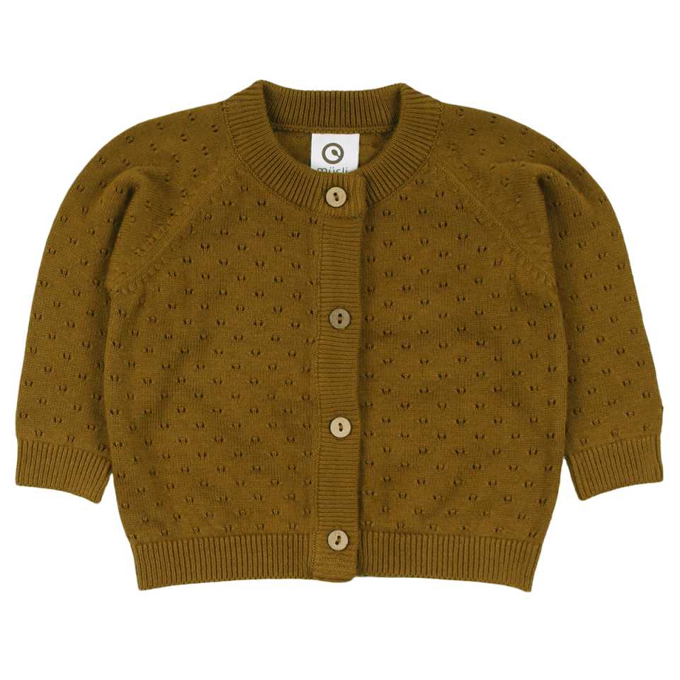 Cardigan tricotat pesto