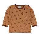 Bluză maro cu imprimeu ghinde pentru bebeluși